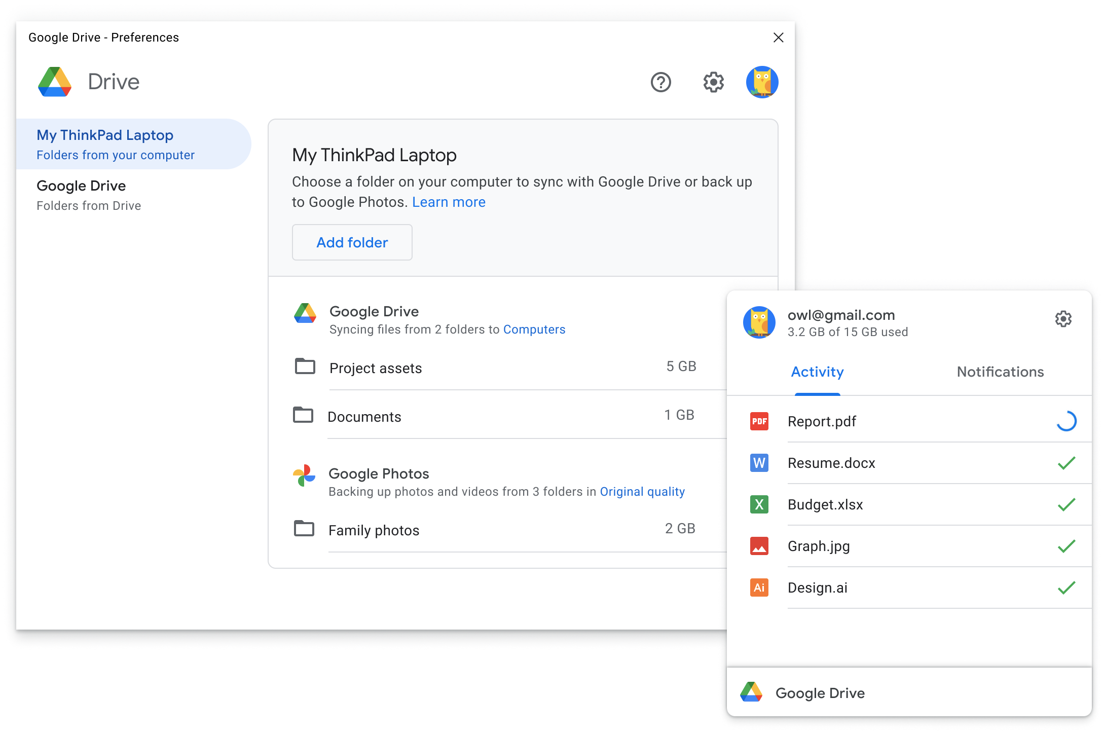 Google's official marketing for Google Drive
